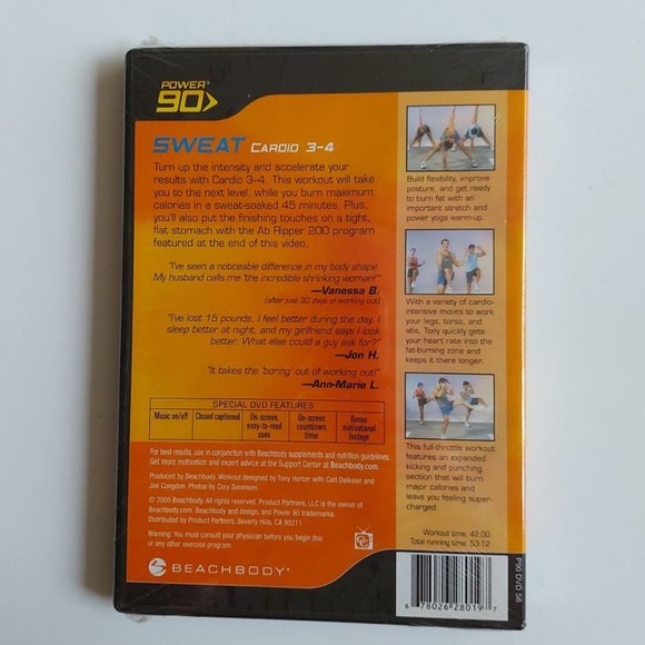 *NEW* Set of 3 Beachbody Power 90 DVD's - SEALED - Picture 3 of 8